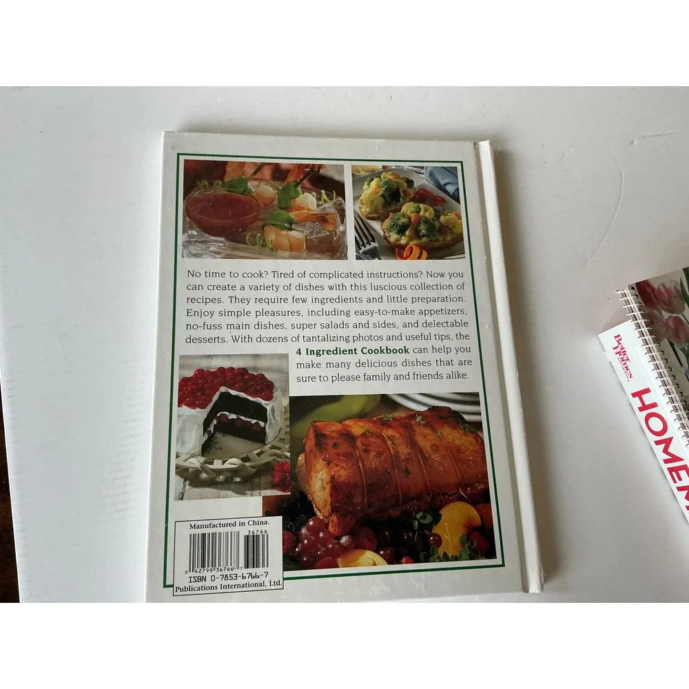 Better Homes and Gardens Vintage Cookbook Lot Taste of Home 4 Ingredient 5 Books